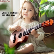DANILOA Ukulele Musical Instrument Toy, 4 Strings Adjustable Knob Simulation Ukulele Toy, Entertainm