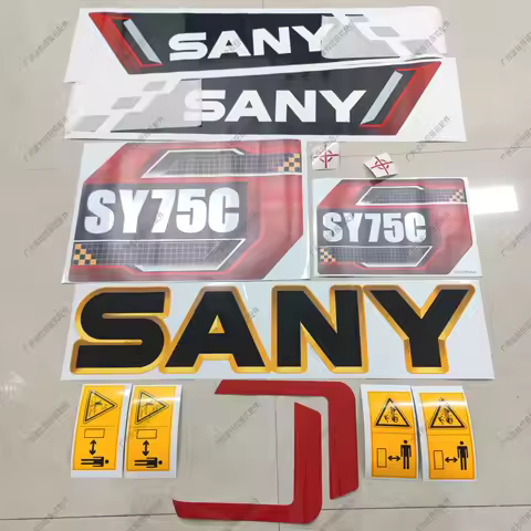 Excavator Sany Country IV Sticker SY55 60 65 70 75 80 85 90 95C Sticker, New Car Logo High Quality O