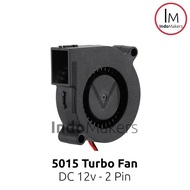 3D Printer DC Blower Fan / Turbo Fan 5015 12v