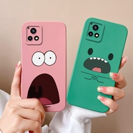 For Vivo Y72 5G Vivo Y72T 5G Casing Funny Expression Cat Liquid Protective Anti-fall Non-slip Silico