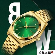 機械錶 手錶 男錶博士通正品抖音金綠手錶學生綠水鬼男士手錶鋼帶潮流個性防水男錶