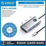 ORICO Type C Hub 5Gbps USB 3.0, USB-C PD100W, HDMI 4K@30Hz, RJ45 2.5G - PW11-6P25R