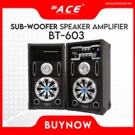 ACE BT-603 6.5" HIGH POWER PROFESSIONAL SUB-WOOFER SPEAKER AMPLIFIER