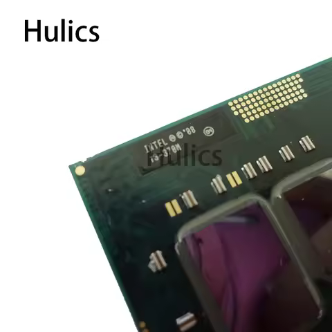 Hulics Used Intel I3-370M SLBUK CPU Core Processor 3M Cache 2.4 GHz I3 370M