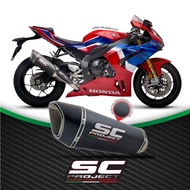 SC-Project ท่อไอเสียสำหรับ  HONDA CBR1000RR-R 2020 | SC1-R Muffler Carbon with Carbon fiber end cap