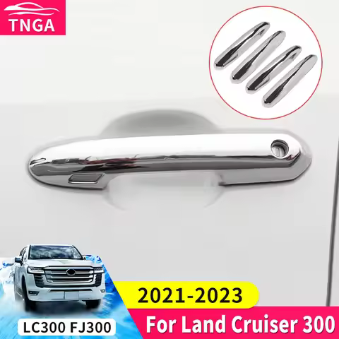 For Toyota Land Cruiser 300 LC300 J300 2022 Door Handle Cover Chrome Exterior Decoration Trim ZX VXR