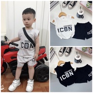 Babyshort sleeve Set Sleeveless Sports style icon