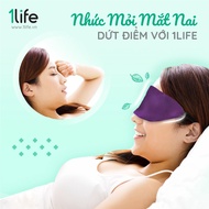 Túi chườm ấm mắt massage mắt cao cấp 1LIFE - Giảm thâm mắt vết chân chim thư giãn mắt