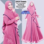 [✅Ready Stock] Ready Gamis Ceruty Ainun Syari / Gamis Ceruty Premium