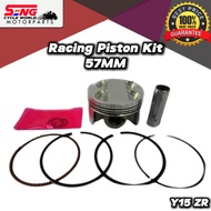 Y15 ZR RACING PISTON KIT-57MM-FLAT