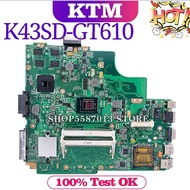 i3 for ASUS K43SD A43S REV:5.0 laptop motherboard mainboard I3 GT610M/2G test OK 100% test ( Local S