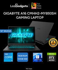 Gigabyte Gaming A16 CMHH2MY893SH (i5-13420H/16GB/512GB SSD/16" IPS WUXGA 165HZ/ NVIDIA RTX4050 6GB/