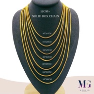 Merlin Goldsmith 22K 916 Gold Solid Box Chain (11GM+)