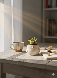 手作龍舌蘭仿真黏土植栽