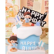 Sporty Boy Girl Baseball Kid Cake Topper Decoration