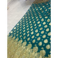Indian gorgeous wedding Grand saree || banarasi silk saree || Green blue saree |Green blue gold mixe