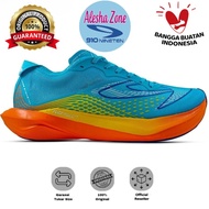 910 Nineten Haze Strike Pro Men's fast run running shoes / Road run - CYAN BLUE/ ORANGE / YELLOW
