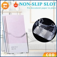 Space-Saving Wall Mount SET Acrylic Brochure Display Holder Transparent A6 Flyer Booklet Menu Stand