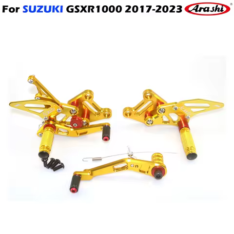 Arashi Motorcycle accessories footrest footpeg pedal foot peg Rearset Rear Set foot rest For SUZUKI 