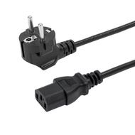 European/EU to C13 standard 2-pin power cable 1.5m long 3x0.75mm 10A-250V for printers, computers, r