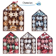 CHAMPIONO Christmas Ornaments Home Christmas Tree  Year Bauble Pendants