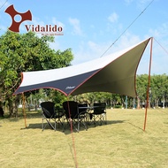 Vidalido Tarp ขนาด (M)4.2M (L)5M (XL)5.6M ฟลายชีท ทรงคางหมู กันแดด กันน้ำ Big Space Shelters/Canopie