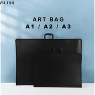 艺术作品集手提包 A1 A2 A3 可携带绘画盘 防水绘图板储存袋 Portable Art Portfolio Case Handbag Waterproof Drawing Board Stora