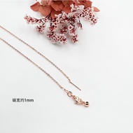 K Rose Gold White Gold Gold Gold Gold-covered Gold Color Retention Universal Chain O-Shaped Chain Ad
