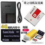 Suitable for Sony W80 W90 W100 W110 W120 W130 Camera Battery+Charger+4G Memory Card