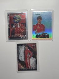 全set Ollie Bearman Lot Ferrari f1 Topps finest chrome 特卡