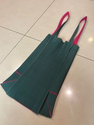 (全新) Pleats Please 雙色皺摺變形肩背包 購物袋…三宅一生 Homme Plisse Issey Miyake 可裝A4