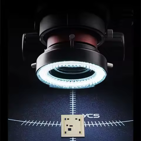 YCS 6065X HD Trinocular Microscope 0.6x-6.5x Magnification for Mobile Phone PCB Welding Microscope 4