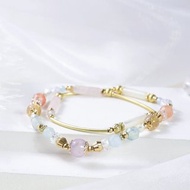 美夢成真 | D11薰衣草紫水晶鈦晶雙圈水晶手鍊