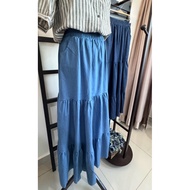 Korean Style High Waist Denim Layered Skirt Jeans🍋🍋🍋