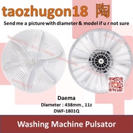 Daema Daewoo 18KG Washing Machine Pulsator Mesin Basuh Kipas DWF-1801Q DWF-2001Q