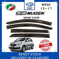 PERODUA MYVI LAGI BEST/ ICON 2012 -2017 MUGEN DOOR VISOR AIR PRESS SUN VISOR PROTECTION ACCESSORIES 