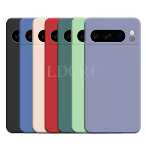 For Google Pixel 8 Pro Case Liquid Silicone For Pixel 8 Pro 7A 7 Pro 6 6A 7A Cover TPU Fundas Protec