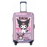 KUROMI Luggage Cover SANRIO Waterproof Dustproof Elastic Cover for Luggage Protective Trave Suitcase Cover Anti Scratch