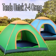 Tenda Camping 2-4 Orang Tenda Lipat Portable Tenda Gunung Camping Anti