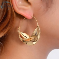 KIMI-Earrings Jewelry Metal Simple Spiral Comfortable Wear Durable Irregular