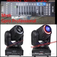 Moving head Beam 80watt 2 unit BONUS mixer DMX 512 & kabel 5mtr
