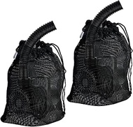 Pond Pump Filter Bag, 1 Piece 24"x26" Drawstring Mesh Pump Barrier Bags, Black Media Bag, Protection