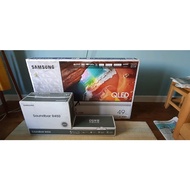 Samsung 49 inch Q60R QLED 4K TV with HW-R450 soundbar
