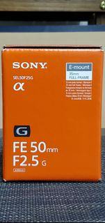 Sony FE 50mm F2.5G
