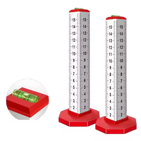 2pcs Light Steel Keel Suspended Ceiling Leveling Ruler Equal Height Level Ruler Magnetic Wall Past T