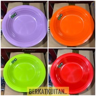 9-10 inch flat threaded Melamine plates are nice and thick