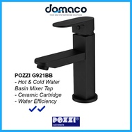 Pozzi G921BB Matt Black Basin Mixer Tap