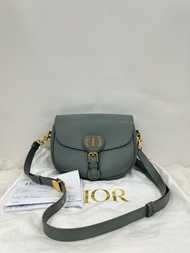 👜 Dior Bobby Bag Medium Size Haze Blue Color Label of year 2020 with receipt 迪奧 bobby 中號 霧霾藍 20年編碼 有