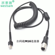 Handheld QR Code Scanning Circular Connector C091D-8P Female Plug Molded Adapter RJ45Connector with 