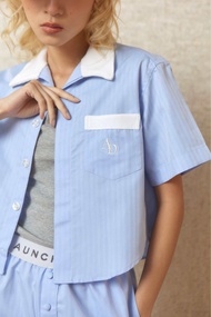 Aunchadabrand - Subway polo shirt เสื้อเชิ้ตแขนสั้นปกโปโล